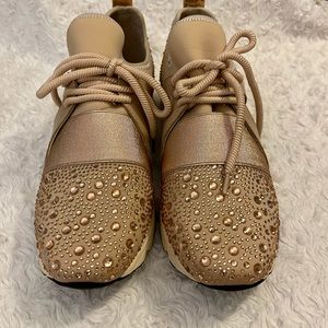 Carvela | Lament Bling Embellished Lace-up Sneakers